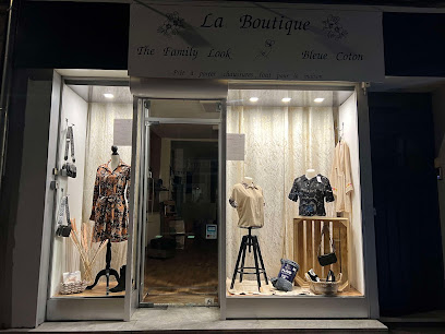 Photo The family look et bleue coton